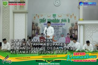Kunjungan Safari Ramadhan Ke 5 Wakil Bupati Rokan Hulu H.Indra Gunawan