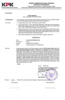 Laporan Aktivis GAMARI ditanggapi KPK, Aroma Busuk Kasus APBD Provinsi Riau 2014 Akan Menguap