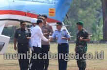 Presiden Joko Widodo Mendarat di Kala Hitam Subang,Jawa Barat,29 November 2019