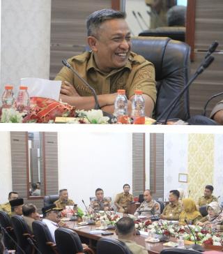 Bupati Anton Pimpin Rapat Finalisasi Malam Puncak Pesta Rakyat HUT ke-26 Rokan Hulu