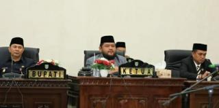 Rapat Paripurna DPRD Rohul,Pelantikan Dan Pengambilan Sumpah Jabatan PAW H Abu Bakar Sebagai Anggota