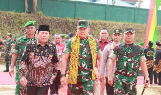 Tinjau Makodim Baru di Rohul, Lapas Pasir Pangaraian Hadiri Kuker Pangdam I/Bukit Barisan