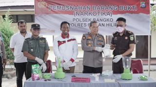 Wabup Rohil Apresiasi Jajaran Polsek Bangko, Berhasil Ungkap Peredaran Narkotika
