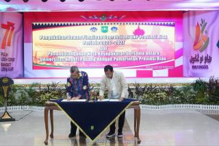 Tingkatkan SDM Riau, Gubernur Syamsuar dan Rektor UNP Teken Nota Kesepakatan