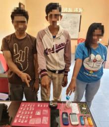Polsek Siak Hulu Tangkap 3 Pelaku Narkoba Dengan BB 29 Paket Shabu Siap Edar
