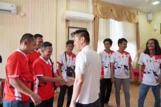 Bupati Lepas Keberangkatan ESI Rohil Tanding Mobile Legend untuk PON 2024