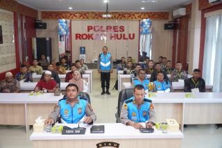 Polres Rohul Gelar Pengambilan Sumpah Panitia dan Peserta Bintara Brimob 2026