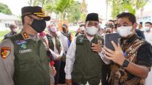 Bupati H. Zukri Dan Kapolres Pelalawan Sidak Ruang Isolasi Pasien Covid -19