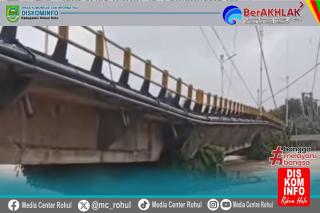 Hujan Deras Picu Banjir, Jembatan Sungai Rokan Kiri Dikhawatirkan Ambruk