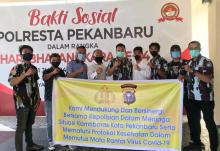 SAPMA IPK Riau Memberi Dukungan Polri di HUT POLRI Ke 74