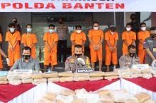 Sindikat Pengedar Ganja Antar Provinsi, Ditangkap Polda Banten
