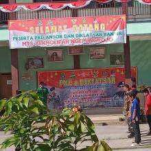 Pelaksanaan kegiatan PKD Ansor dan Diklatsar Banser di MTs Alkholifah Desa Ngepung Rojo Pati