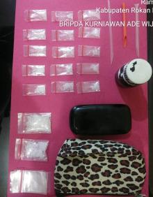 Sat Narkoba Polres Rokan Hulu berhasil bekuk pengedar shabu dalam Ops Antik Muara Takus 2019