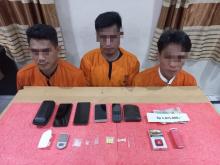 Satres Narkoba Polres Inhil Tangkap Tiga Pria Pengguna Narkoba